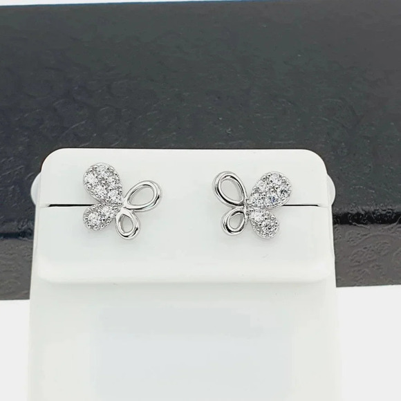 "925 sterling silver luxury CZ earrings for women/girls, Best forRJUS2216 - Picture 1 of 11